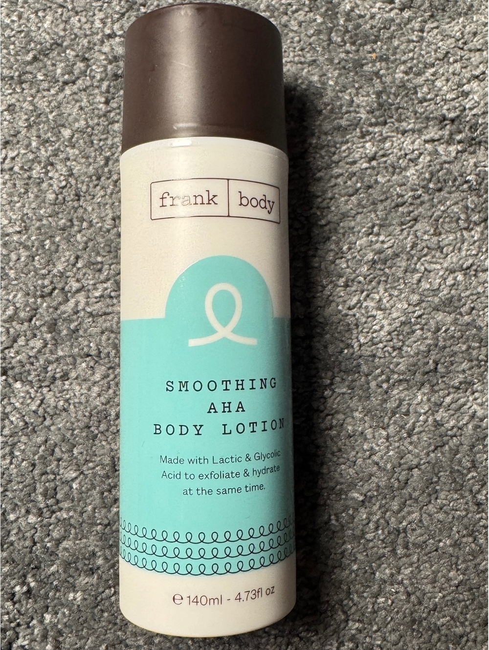 Frank Body Smoothing AHA Body Lotion 140ml 4.73oz Lactic Glycolic Acid